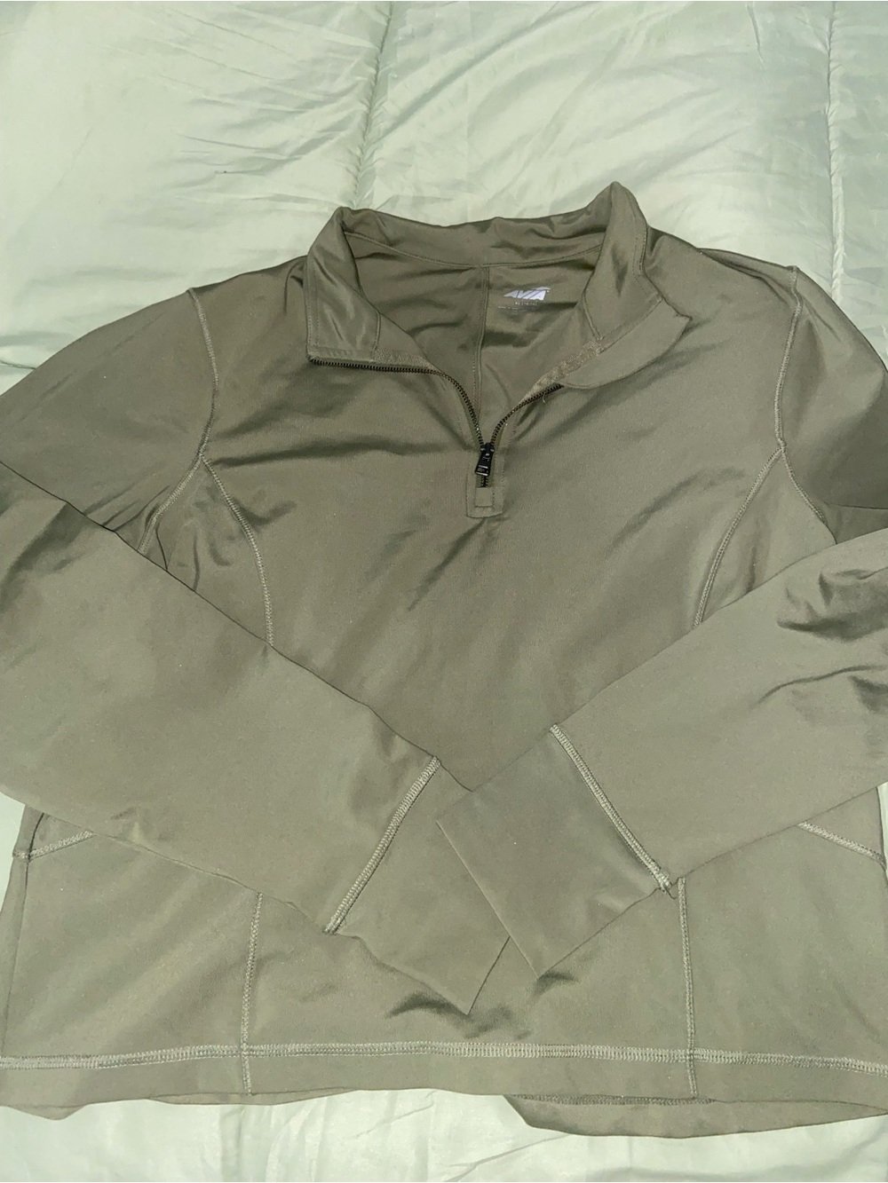 Men's Olive Quarter-Zip Pullover Jacket